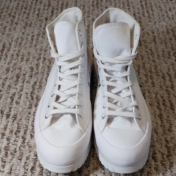 CONVERSE CHUCK TAYLOR ALL STAR LUGGED CANVAS 2.0 WHITE HI-TOP SNEAKERS s… - Picture 12 of 17